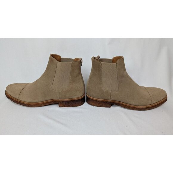 TAFT Outback Chelsea Boots Men 43 US 10 Taupe Suede Leather Ankle Booties Shoes - Picture 9 of 13